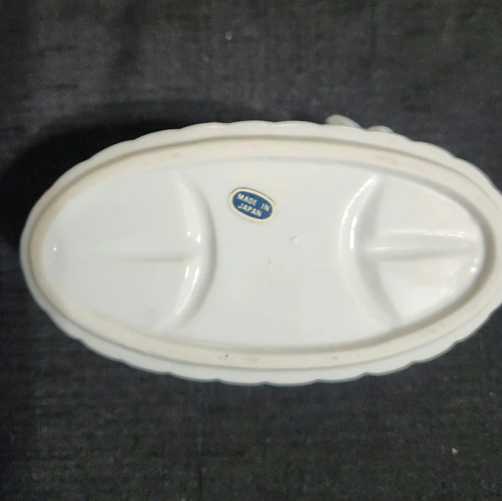 Vintage butterfly flower Japan  toothbrush holder